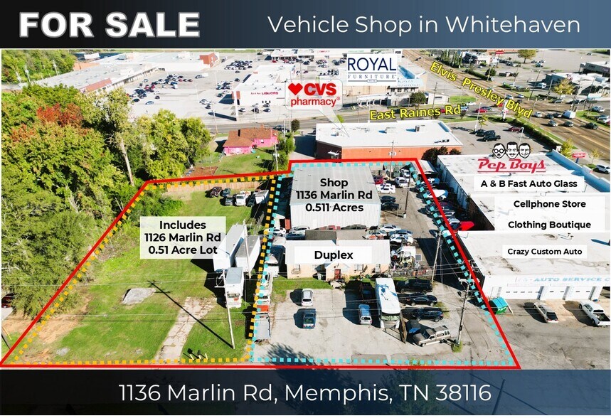 Primary Photo Of 1136 Marlin Rd, Memphis General Retail For Sale