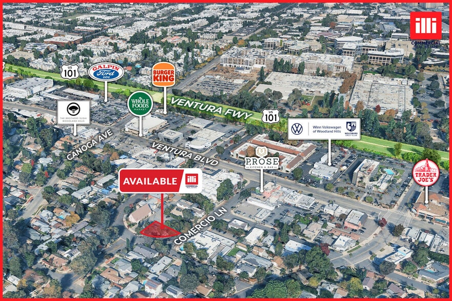 Primary Photo Of 5301-5307 Comercio Ln, Woodland Hills Storefront For Lease