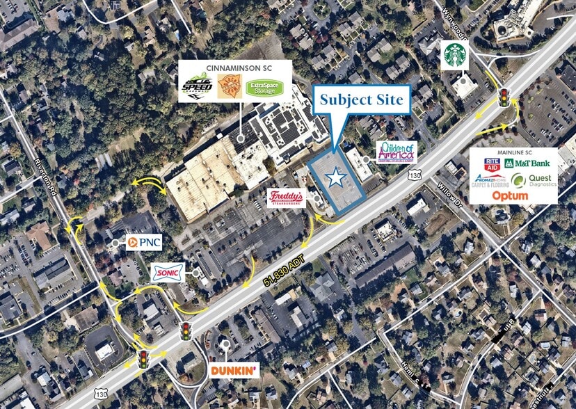 Primary Photo Of 1109 Route 130, Cinnaminson Storefront Retail Office For Sale