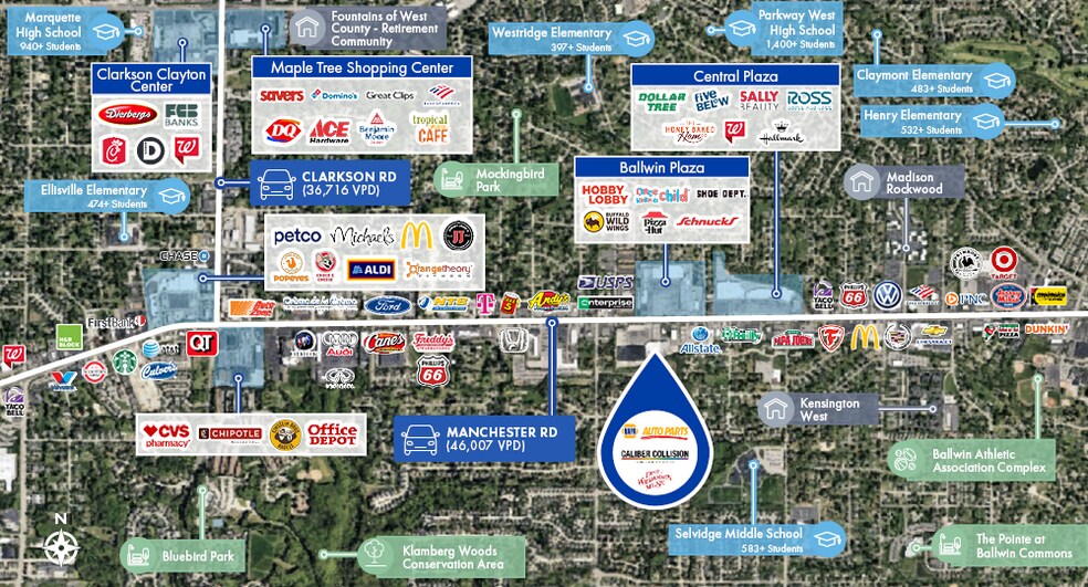 More Photos Of 15434-15444 Manchester Rd, Ellisville General Retail For Sale