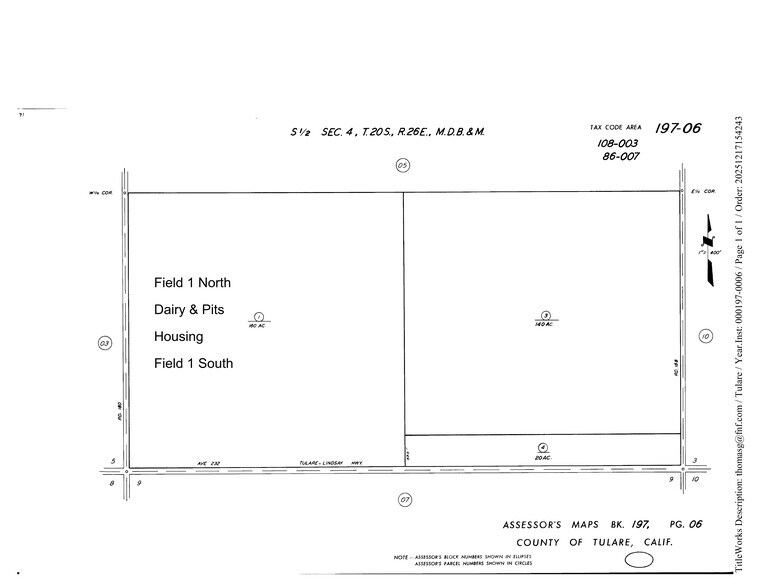 More Photos Of 23388 Road 180, Lindsay Land For Sale