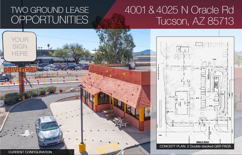 Primary Photo Of 4001 N Oracle Rd, Tucson Fast Food For Lease