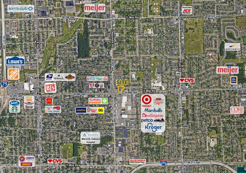 More Photos Of 2101 E 12 Mile Rd, Warren General Retail For Lease