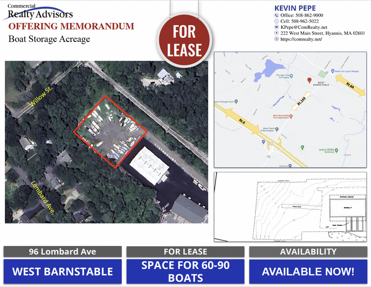 Primary Photo Of 96 Lombard Ave, West Barnstable Land For Lease