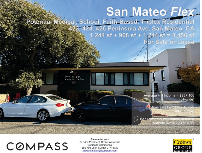 Primary Photo Of 422-426 Peninsula Ave, San Mateo Medical For Lease