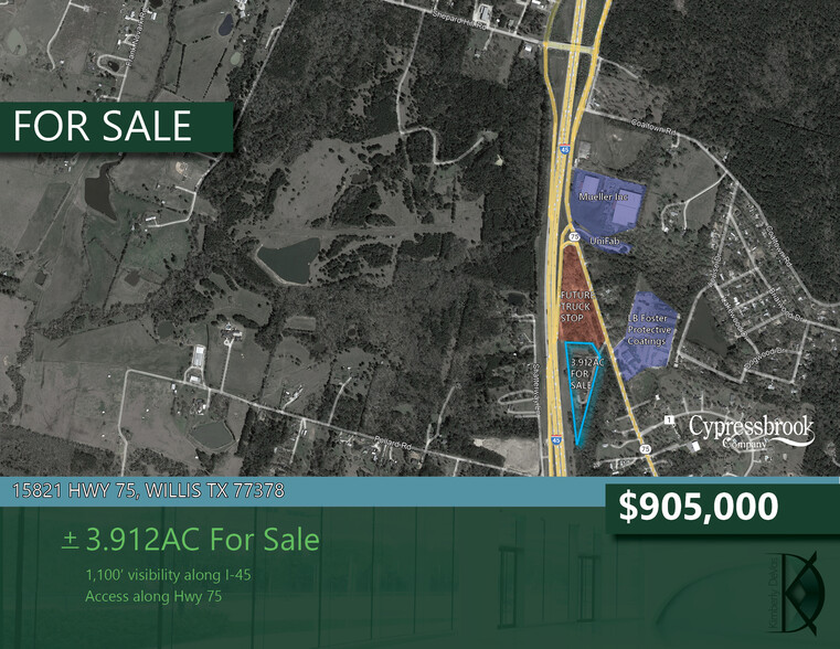 Primary Photo Of 15821 Tx-75, Willis Land For Sale