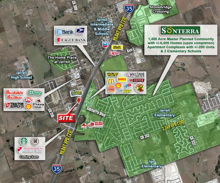 More Photos Of 547 Town Center, Jarrell Land For Sale