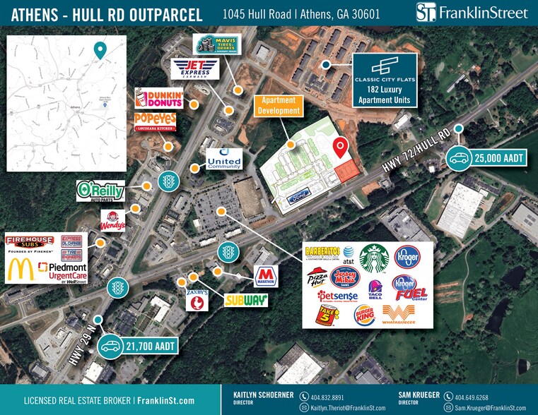1045 Hull Rd, Athens, GA 30601 Land For Lease