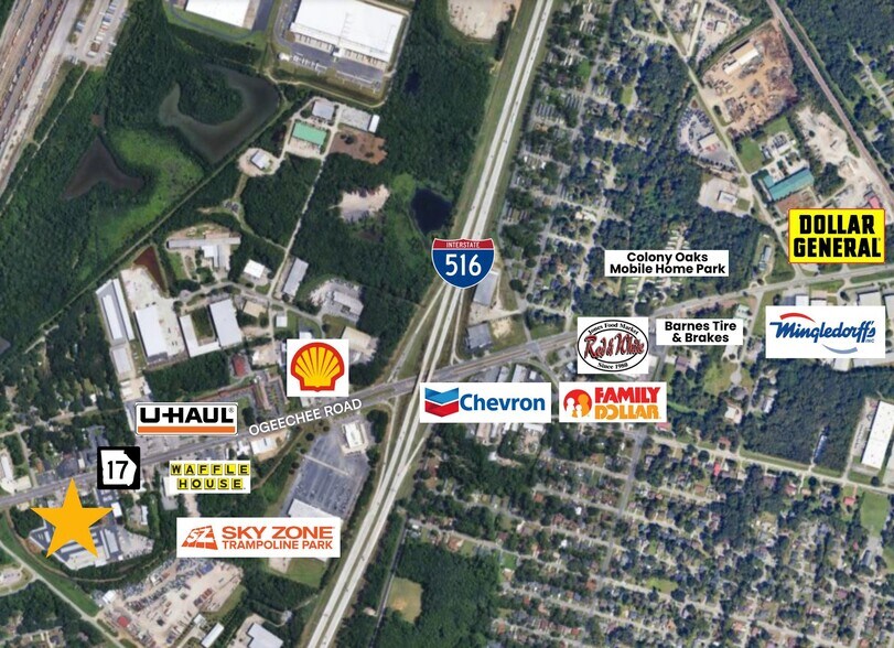 More Photos Of 3825 Ogeechee Rd, Savannah Land For Lease