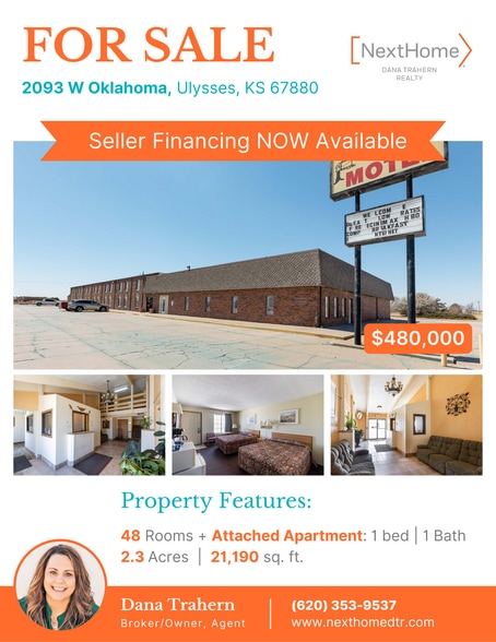 More Photos Of 2093 W Oklahoma Ave, Ulysses Hotel For Sale