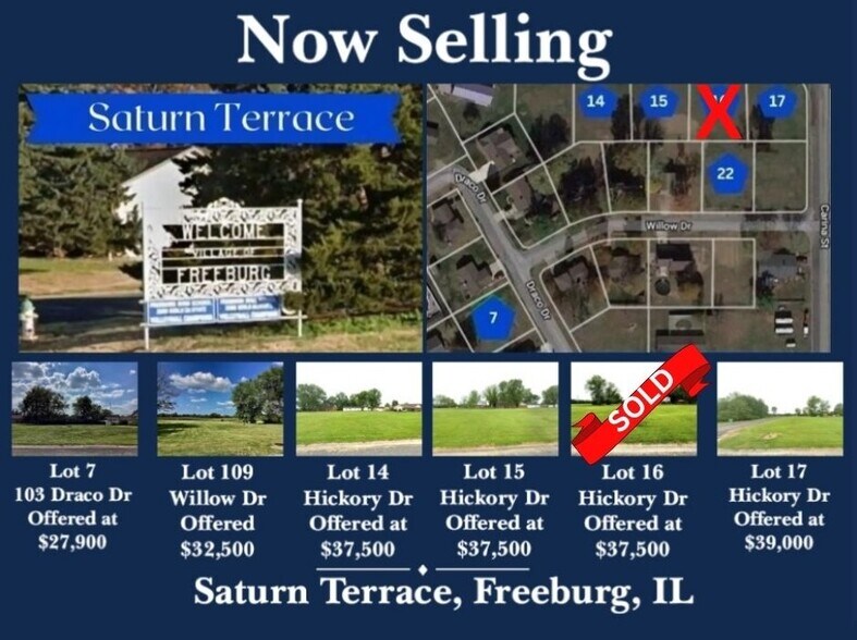 Primary Photo Of Saturn Terrace Subdivision Dr @ Lake Drive, Freeburg Land For Sale