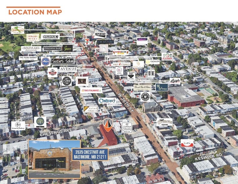 More Photos Of 3535 Chestnut Ave, Baltimore Restaurant For Lease