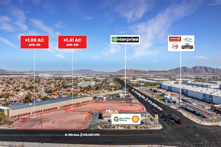 More Photos Of NEC Craig & 5th St, North Las Vegas Land For Sale