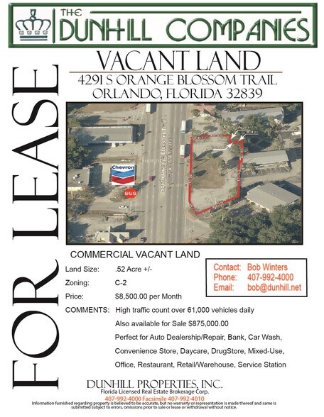 More Photos Of 4291 S Orange Blossom Trl, Orlando Land For Sale