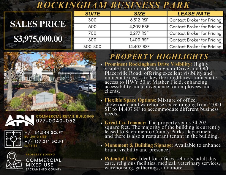 More Photos Of 10361 Rockingham Dr, Sacramento Office For Sale
