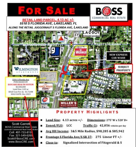 Primary Photo Of 5510 S Florida Ave, Lakeland Land For Sale