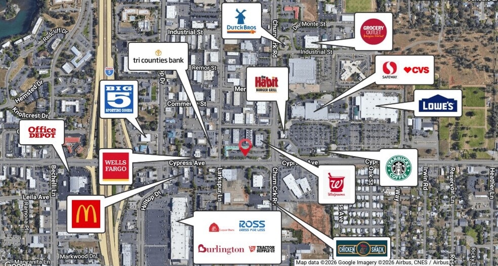 More Photos Of 926 E Cypress Ave, Redding Storefront Retail Office For Lease