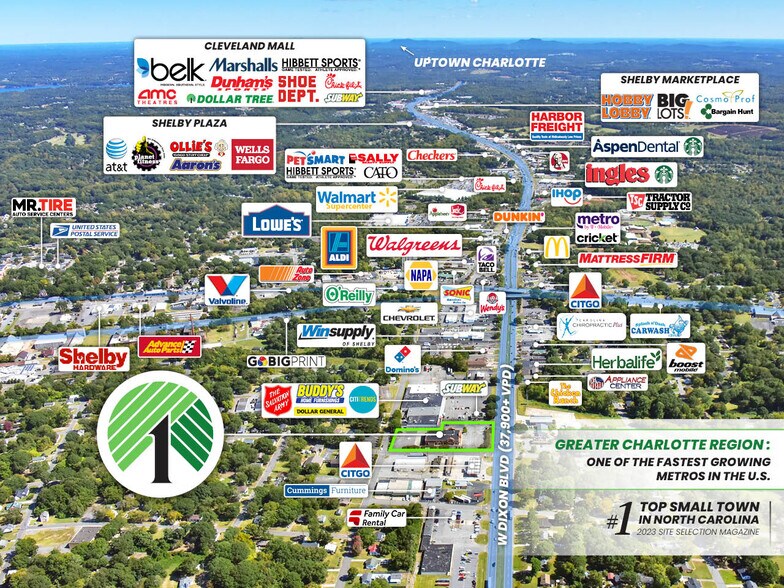 More Photos Of 330 W Dixon Blvd, Shelby Freestanding For Sale