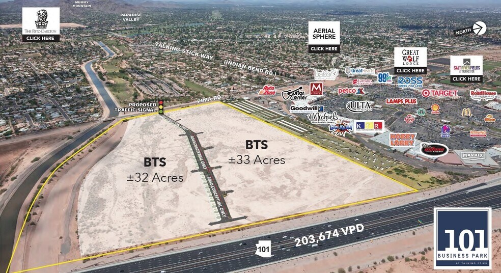 More Photos Of South of SWC Talking Stick Way & 101 loop, Scottsdale Land For Lease