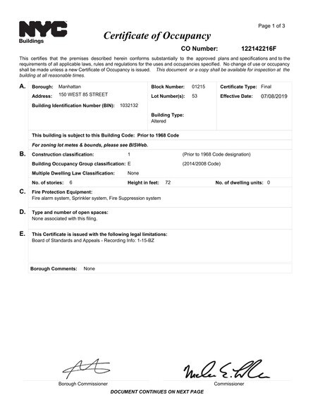 More Photos Of 150 W 85th St, New York Schools For Sale