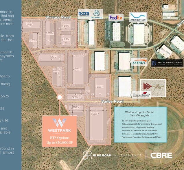 More Photos Of Industrial & Strauss Rd, Santa Teresa Industrial For Lease