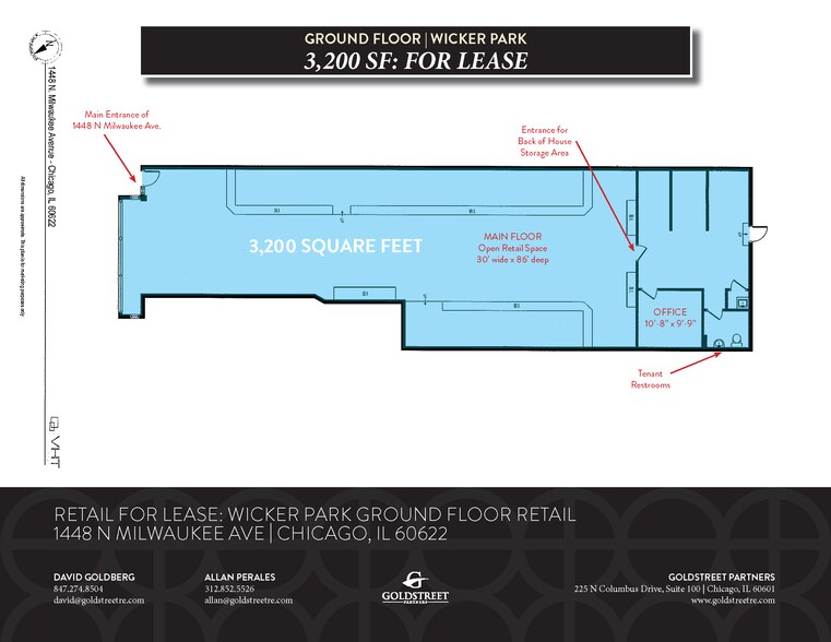 More Photos Of 1448-1450 N Milwaukee Ave, Chicago Storefront Retail Office For Lease