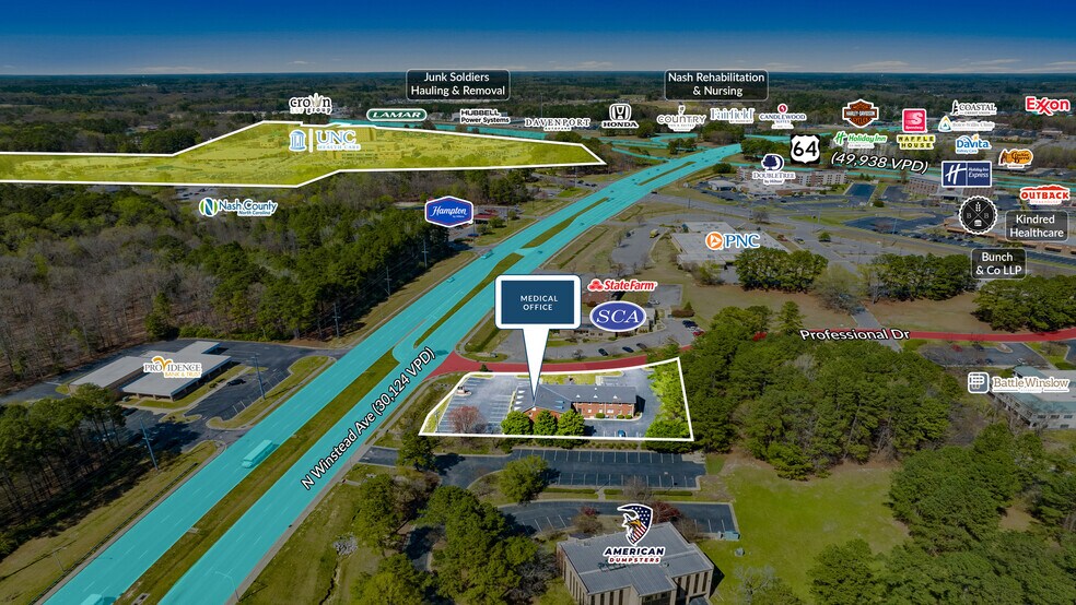 More Photos Of 2413-2417 Professional Dr, Rocky Mount Medical For Sale