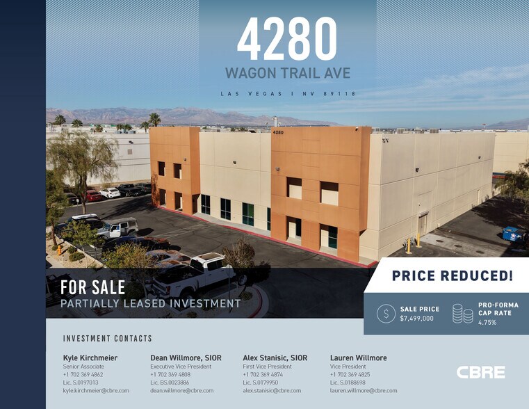 Primary Photo Of 4280 Wagon Trail Ave, Las Vegas Warehouse For Sale