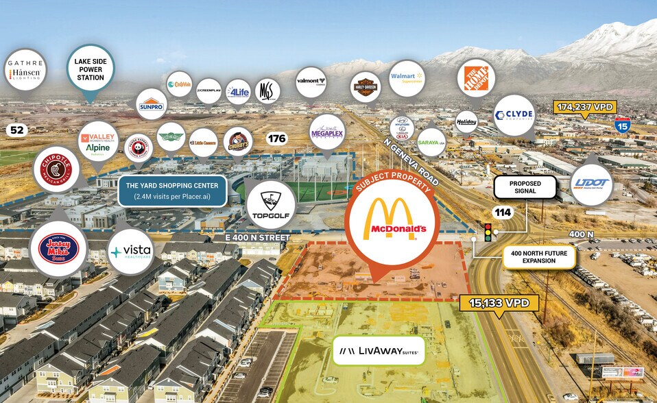 Primary Photo Of 391 N Geneva Rd, Vineyard Fast Food For Sale