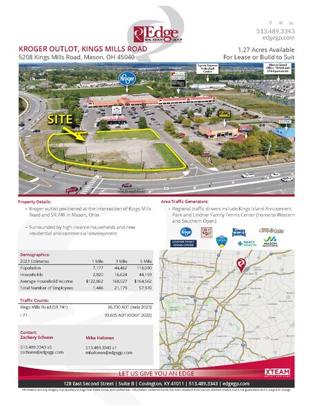 More Photos Of 5208 Kings Mills Rd, Mason Land For Lease