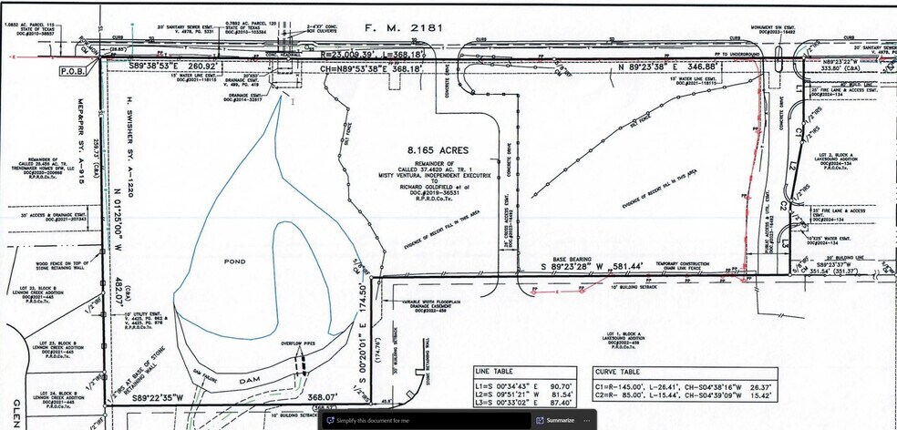 More Photos Of 3550 FM 2181, Hickory Creek Land For Sale