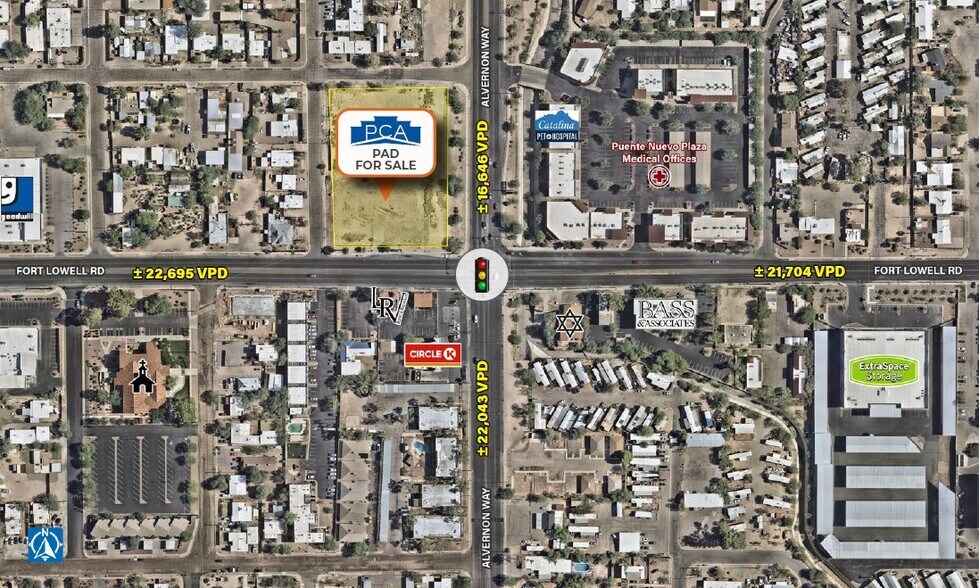 Primary Photo Of Alvernon Way & Fort Lowell Rd - NWC, Tucson Land For Sale