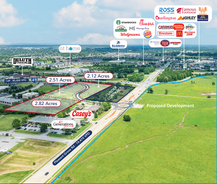 More Photos Of 2821 W Pleasant Grove Rd, Rogers Land For Sale