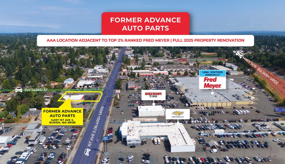 Primary Photo Of 14307 1st Ave S, Burien Auto Repair For Sale