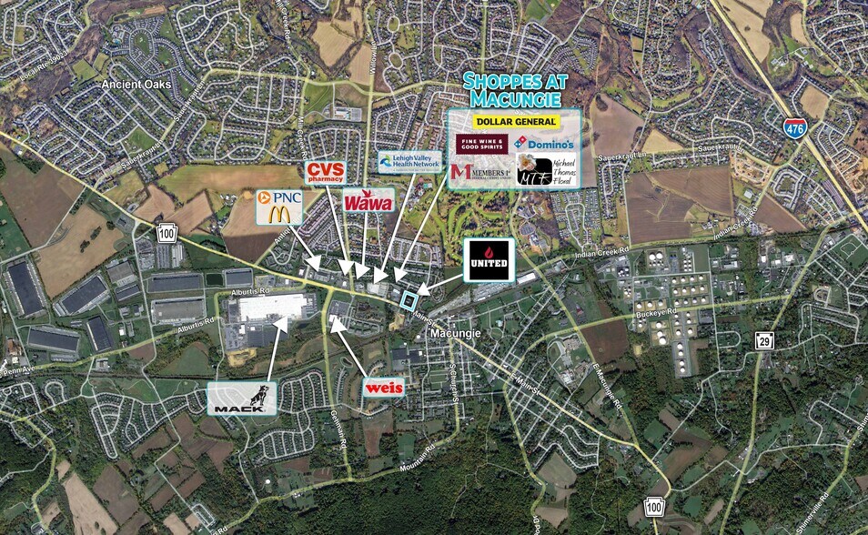 More Photos Of Route 100 & West End Trail, Macungie Service Station For Lease