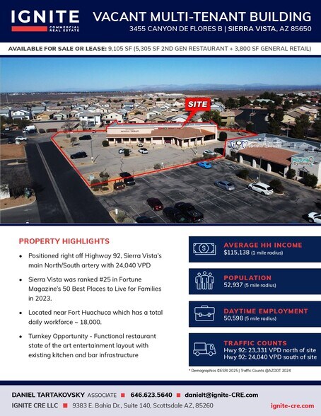 More Photos Of 3455 Canyon de Flores, Sierra Vista General Retail For Lease