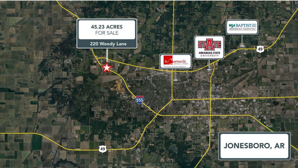 More Photos Of 220 Woody Ln, Jonesboro Land For Sale