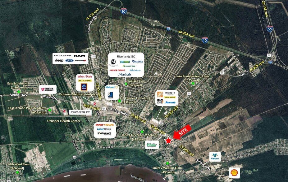 More Photos Of 805 Robin St and 406 Airline Highway, Laplace Office For Lease