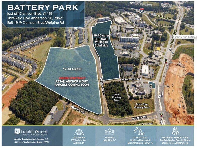 Primary Photo Of 0 Threlkeld Blvd, Anderson Land For Sale