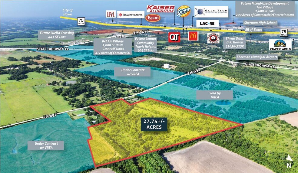 Primary Photo Of FM 697, Sherman Land For Sale