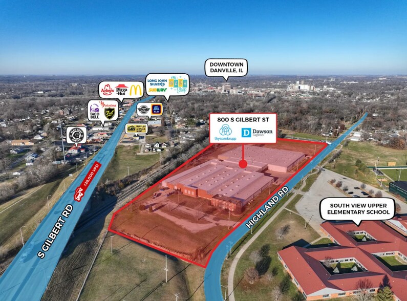 More Photos Of 800 S Gilbert St, Danville Warehouse For Lease