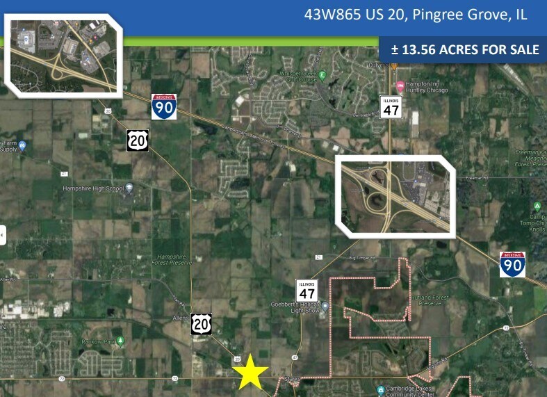 More Photos Of 43W865 US Highway 20, Pingree Grove Land For Sale