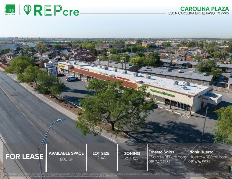 Primary Photo Of 850 N Carolina Ave, El Paso Unknown For Lease