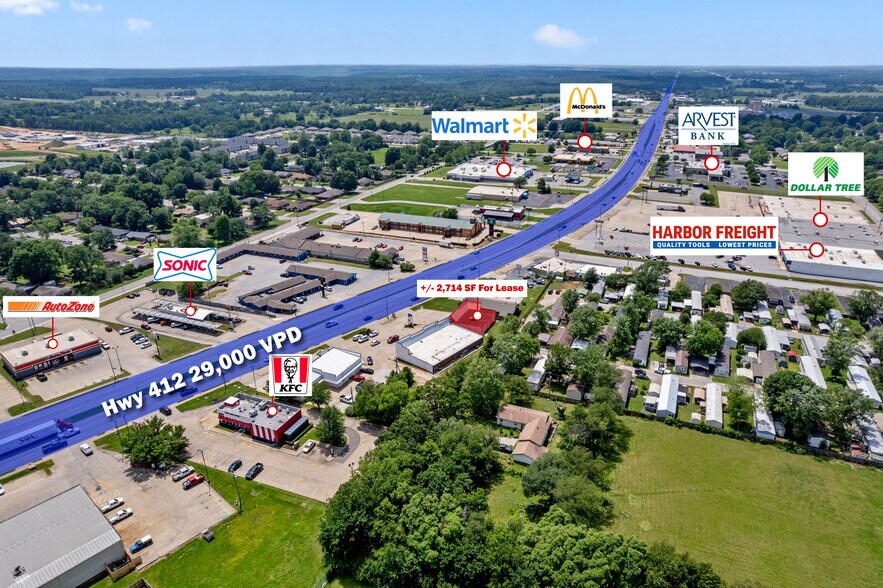 More Photos Of 1223 US-412, Siloam Springs Storefront For Lease