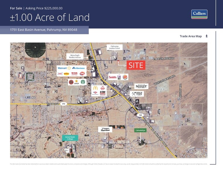 More Photos Of 1751 E. Basin, Pahrump Land For Sale