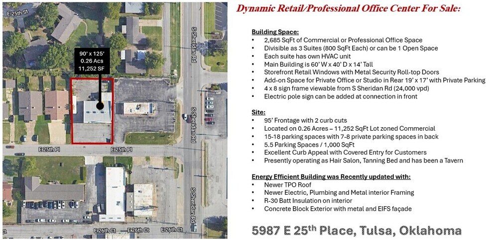 More Photos Of 5987 E 25th Pl, Tulsa Freestanding For Sale