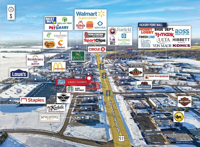 More Photos Of 994 U.S. 51, Forsyth Freestanding For Sale