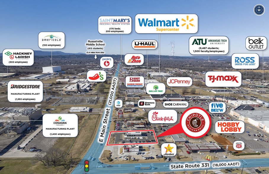 More Photos Of 3095 E Main St, Russellville Fast Food For Sale