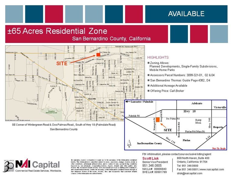 Primary Photo Of 13600 Wintergreen Rd, Pinon Hills Land For Sale
