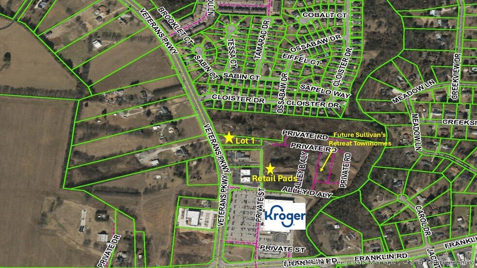 Primary Photo Of 4520 Veterans Pky, Murfreesboro Land For Lease